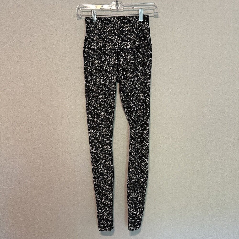 lululemon athletica Black and White Patterned Leggings